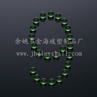 Boule de verre vert transparent avec G100 Prime Soda Calcaire Boules de verre personnalisées