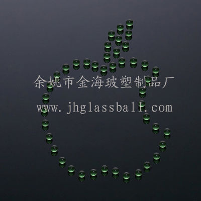 Boule de verre vert transparent avec G100 Prime Soda Calcaire Boules de verre personnalisées