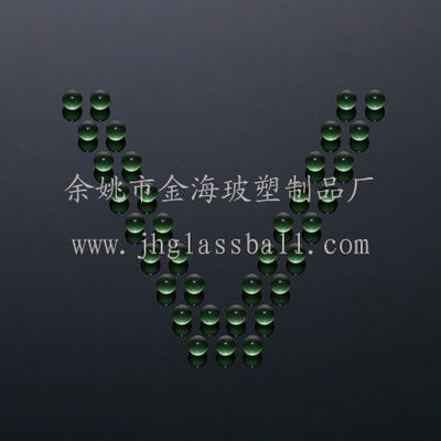 Boule de verre vert transparent avec G100 Prime Soda Calcaire Boules de verre personnalisées