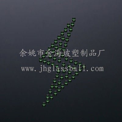 Accessoires de pulvérisation boule de verre vert avec G100 boules de verre de soude et de chaux