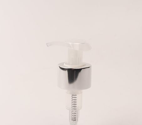 Objectif de sécurité 24/410 28/410 pompe à lotion en aluminium d'or brillant pour les cosmétiques en bouteille