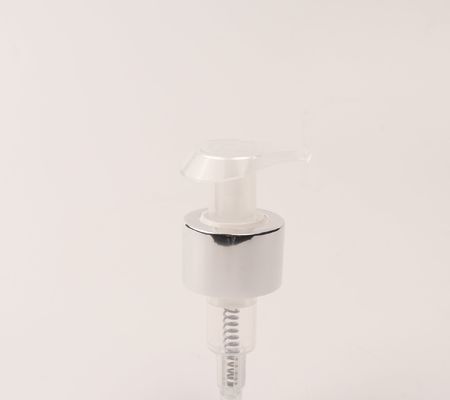 Objectif de sécurité 24/410 28/410 pompe à lotion en aluminium d'or brillant pour les cosmétiques en bouteille