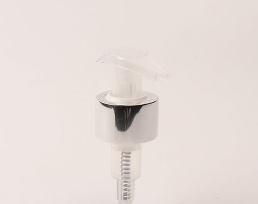Objectif de sécurité 24/410 28/410 pompe à lotion en aluminium d'or brillant pour les cosmétiques en bouteille